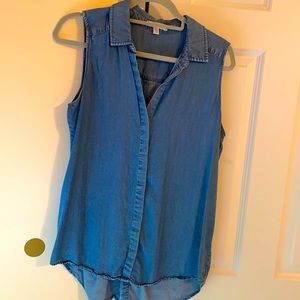 Light weight denim tank